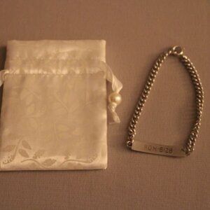 Sterling Silver Bracelet by Anson "Mary" Inscribed - Pre-Owned